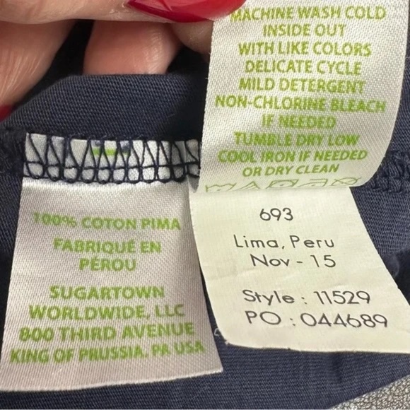 LILLY PULITZER Brewster Dress Navy Blue‎ Size Medium - Picture 7 of 9